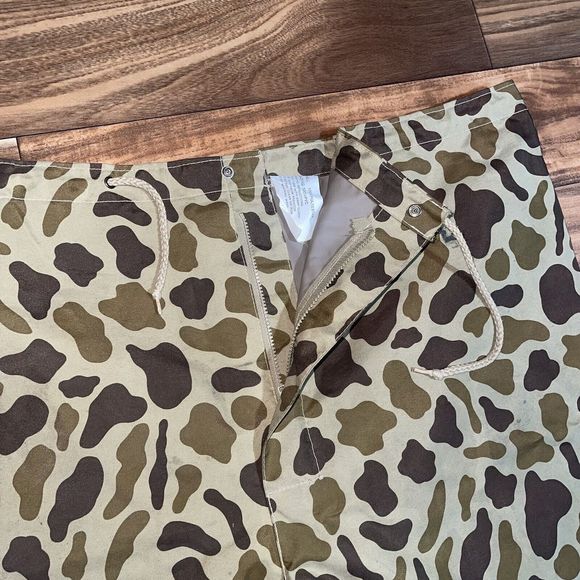 Vintage Hodgman Fishing Hunting Waterproof Nylon Camo Rain Pants Mens XL 48x31" - Picture 6 of 13